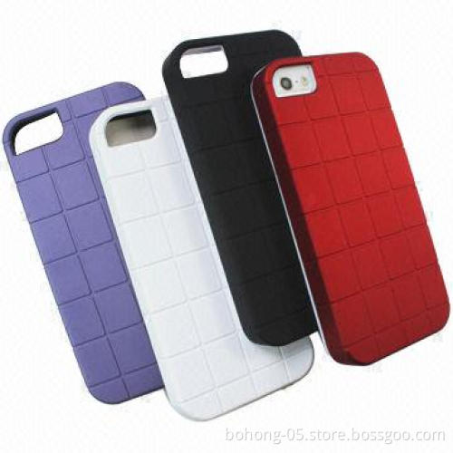 Cases for iPhone 5, Made of PC + Silicone, Two-piece, Background of the Grid